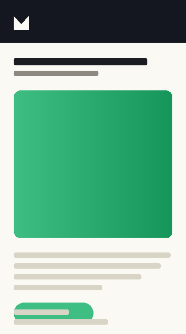 Win-Back Flow email design
